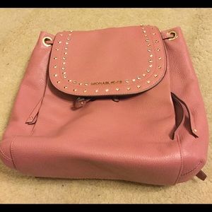 Michael Kors Soft Pink Studded Backpack